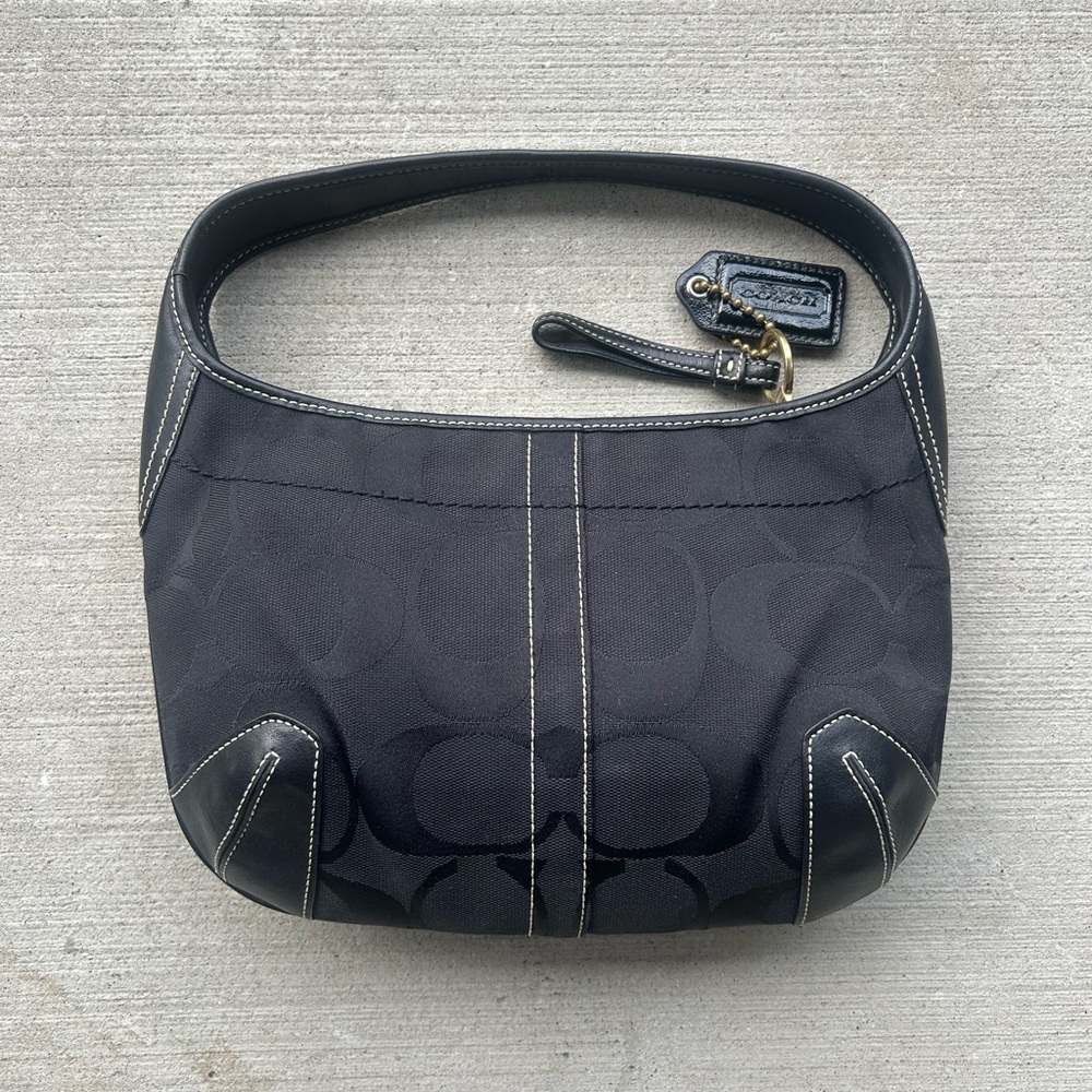Vintage Coach Black Shoulder Bag